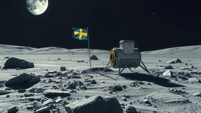 Första svensken på månen är här