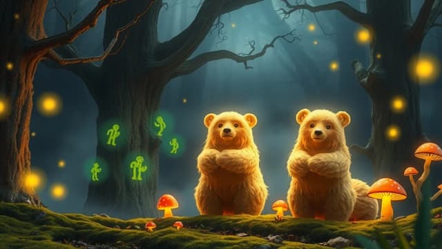 Leia och björndjuren går vilse i skogen